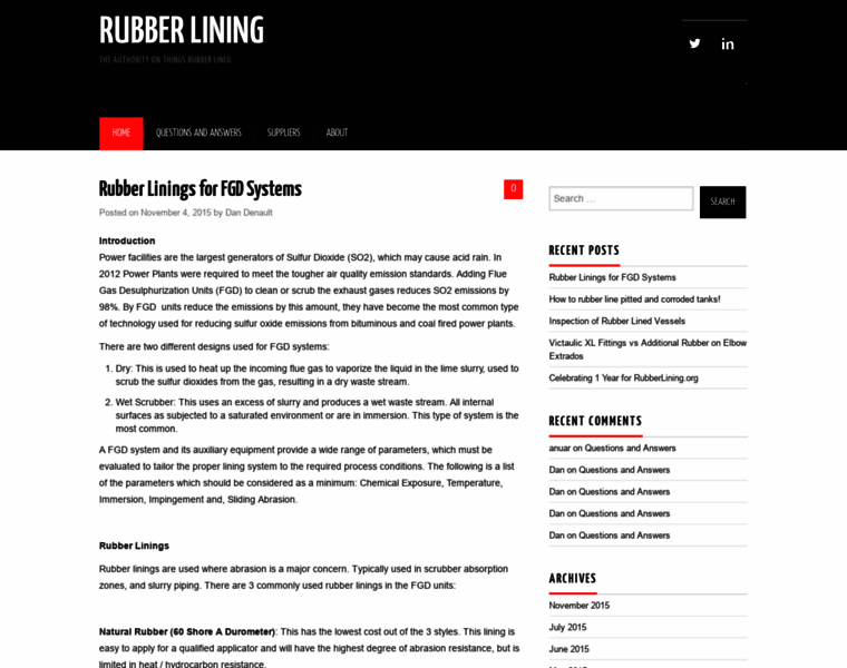 Rubberlining.org thumbnail