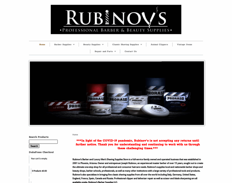 Rubinovs.com thumbnail