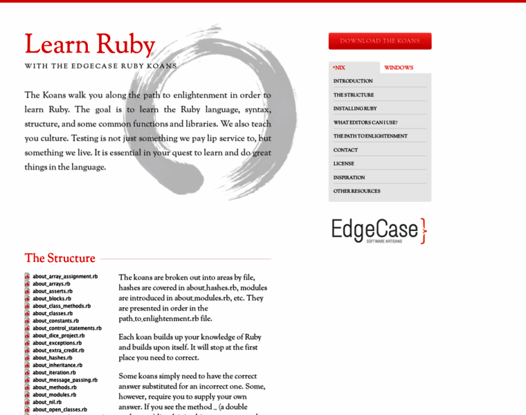 Rubykoans.com thumbnail