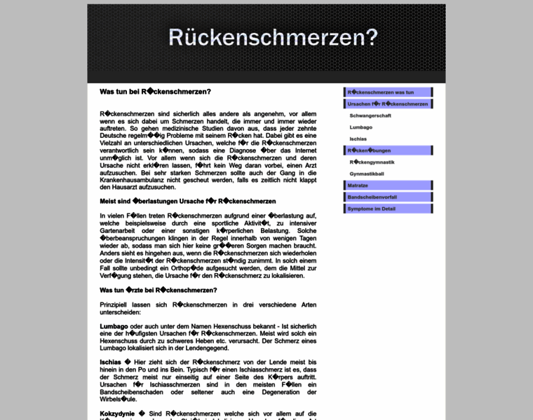 Rueckenschmerzenwastun.com thumbnail