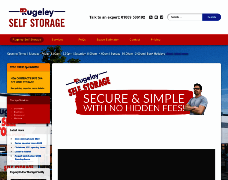 Rugeleyselfstorage.co.uk thumbnail