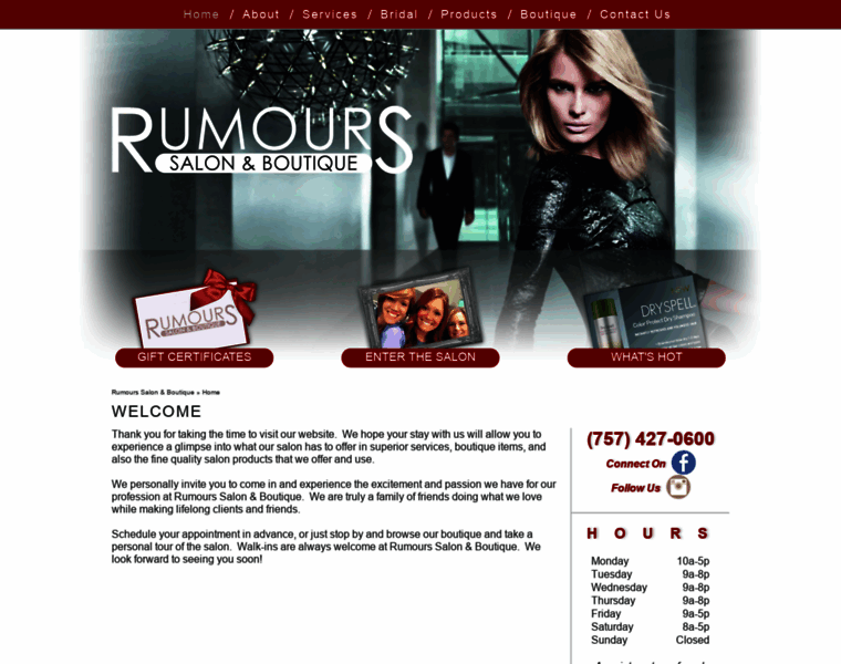 Rumourshairsalonandboutique.com thumbnail