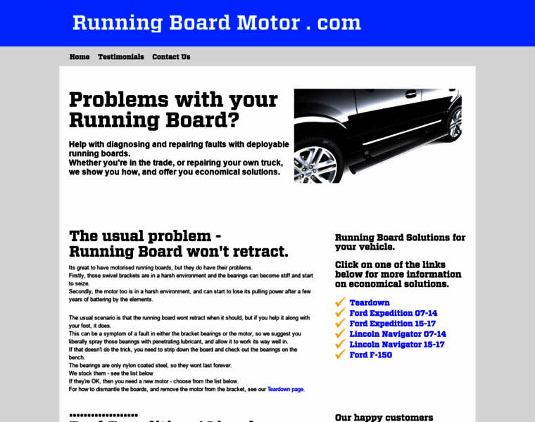 Runningboardmotor.com thumbnail