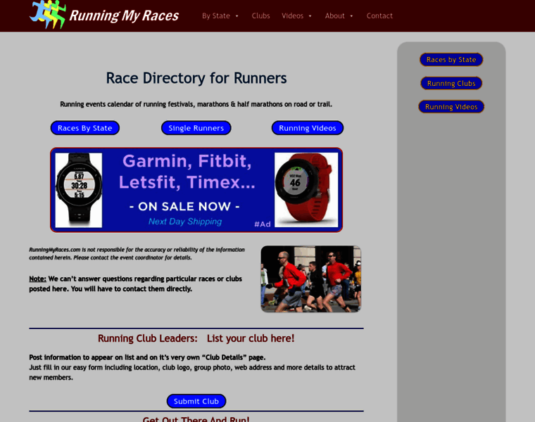 Runningmyraces.com thumbnail