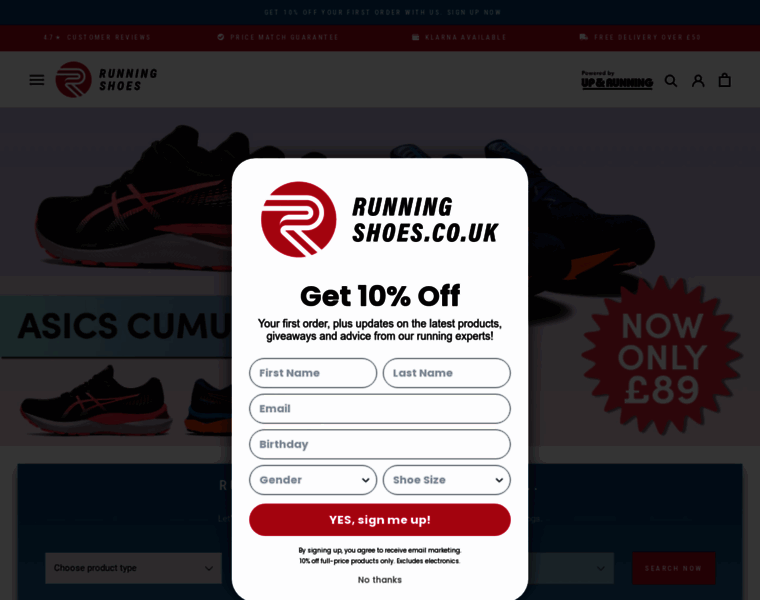 Runningshoes.co.uk thumbnail