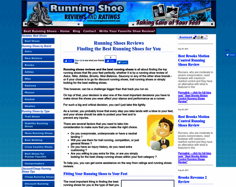 Runningshoeswizard.com thumbnail