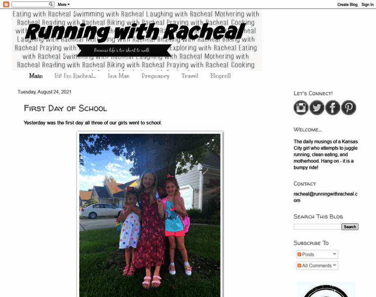 Runningwithracheal.com thumbnail Runningwithracheal.com thumbnail