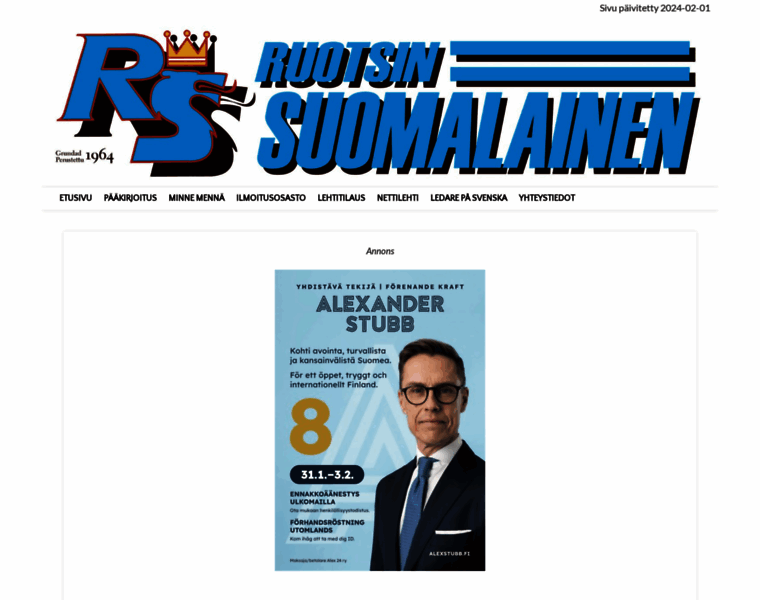 Ruotsinsuomalainen.com thumbnail