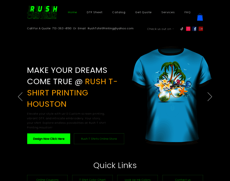 Rushcustomtshirts.com thumbnail