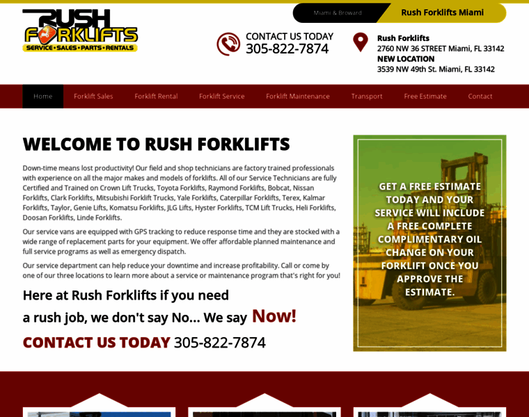 Rushforklifts.com thumbnail