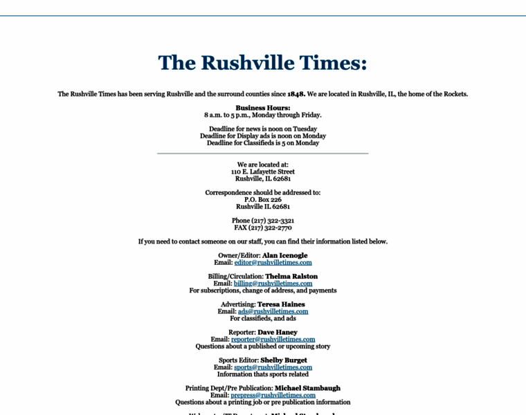 Rushvilletimes.com thumbnail