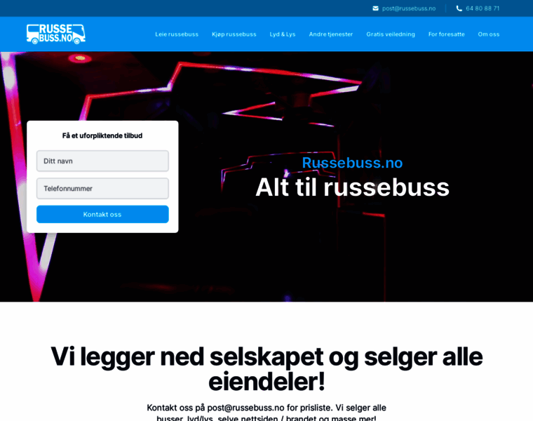 Russebuss.no thumbnail