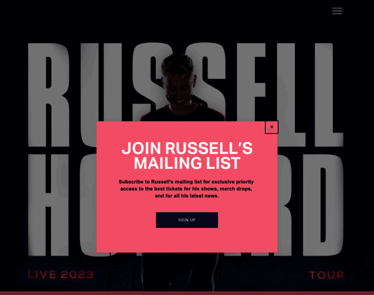 Russell-howard.co.uk thumbnail