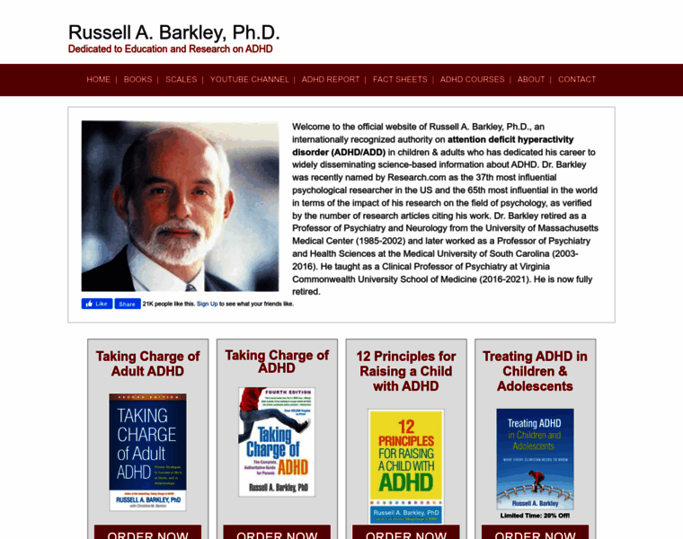 Russellbarkley.org thumbnail