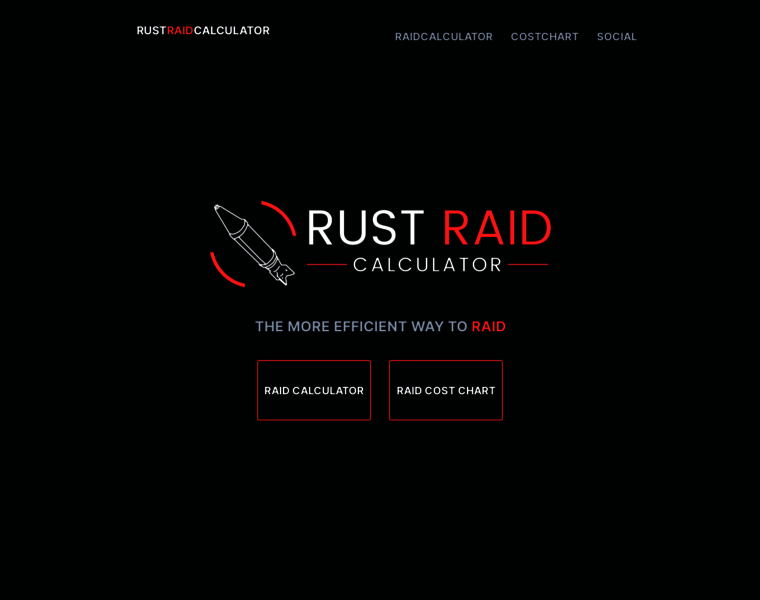 Rustraidcalculator.com thumbnail