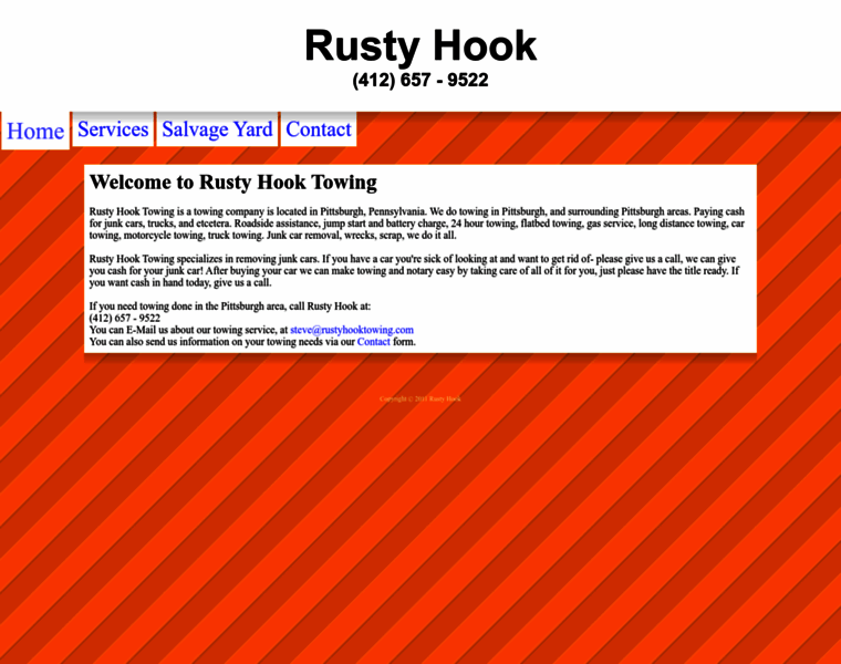 Rustyhooktowing.com thumbnail
