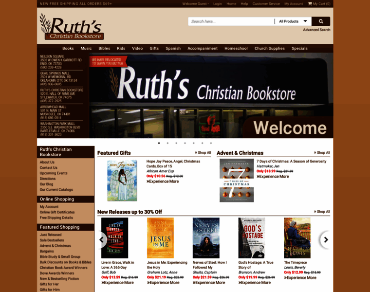 Ruthschristianbookstore.com thumbnail
