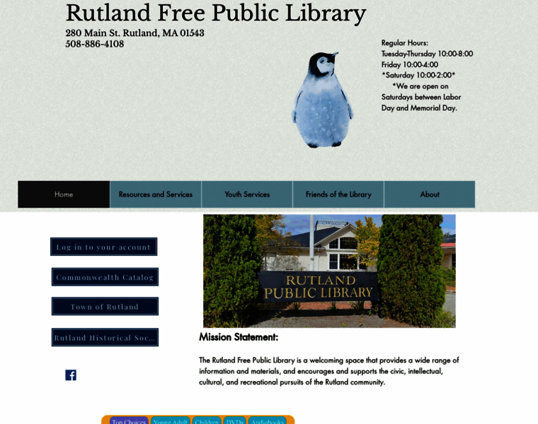 Rutlandlibrary.org thumbnail