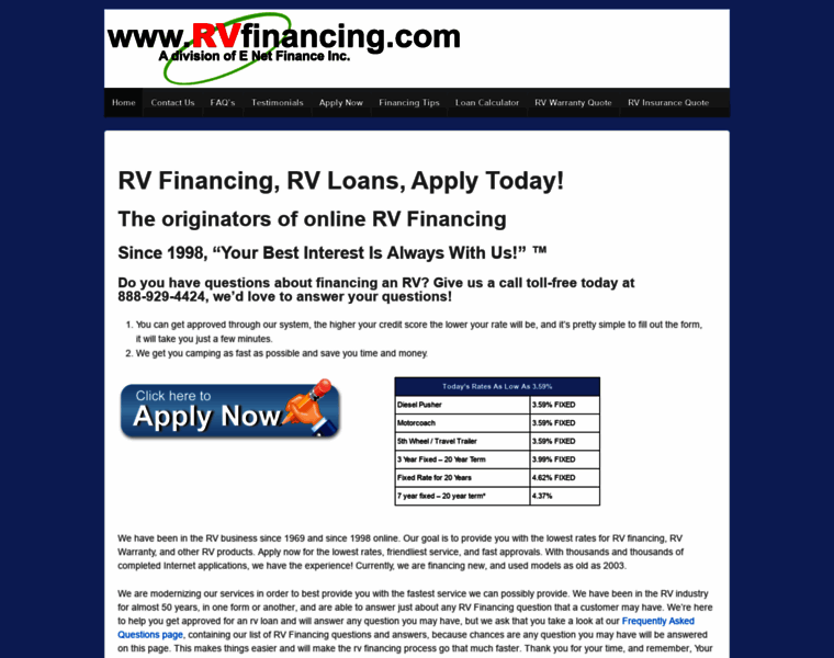 Rvfinancing.com thumbnail