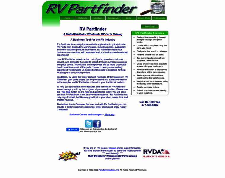 Rvpartfinder.com thumbnail