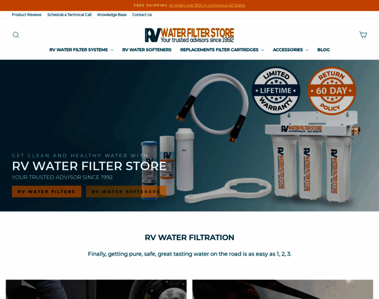Rvwaterfilterstore.com thumbnail