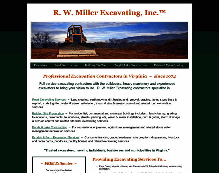 Rwmillerexcavating.com thumbnail