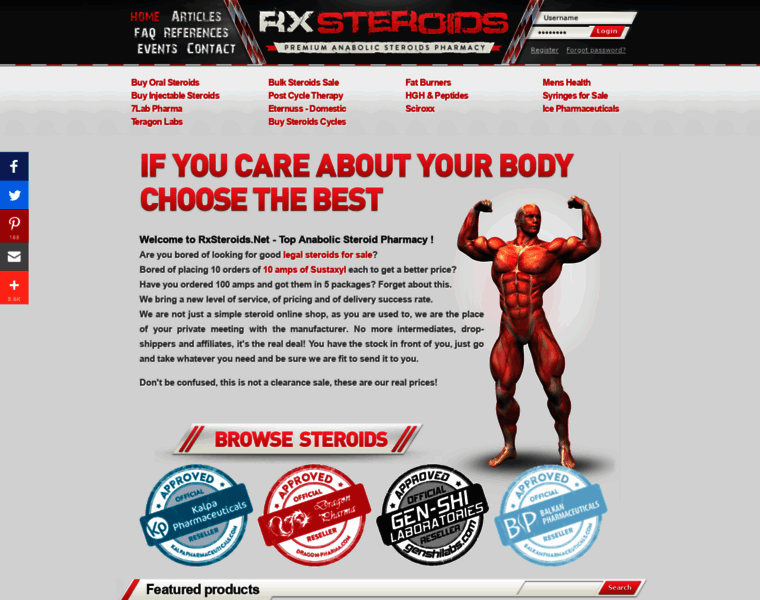Rx-steroids.com thumbnail