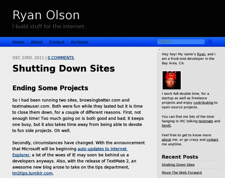 Ryan-olson.com thumbnail