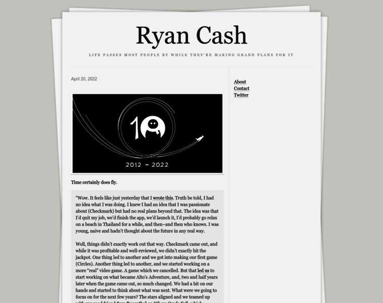Ryancash.net thumbnail