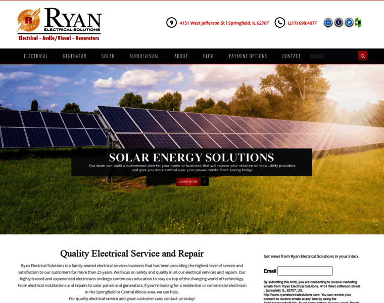 Ryanelectricalsolutions.com thumbnail