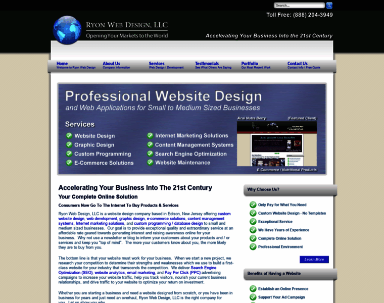 Ryonwebdesign.com thumbnail