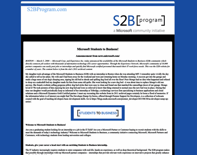 S2bprogram.com thumbnail