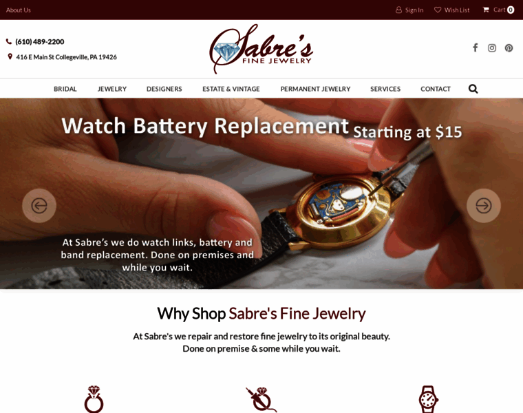 Sabresfinejewelry.com thumbnail