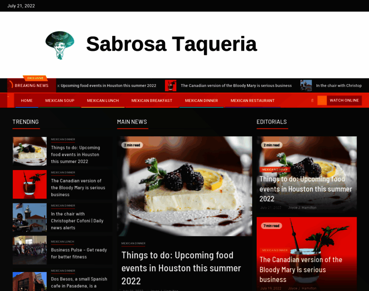 Sabrosataqueria.com thumbnail