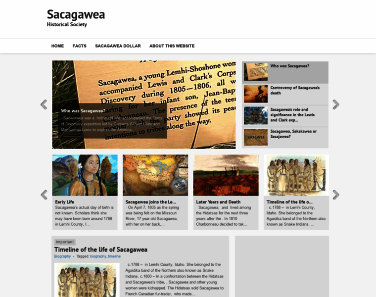 Sacagawea-biography.org thumbnail