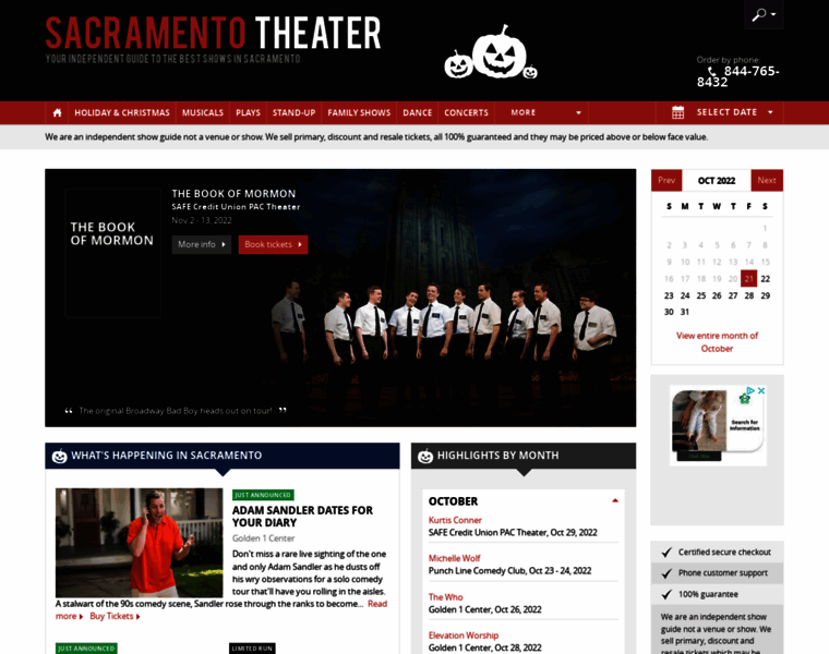 Sacramento-theater.com thumbnail