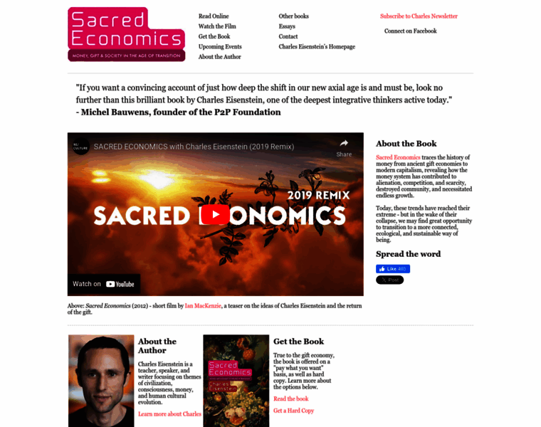 Sacred-economics.com thumbnail
