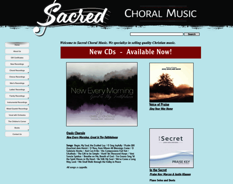 Sacredchoralmusic.net thumbnail
