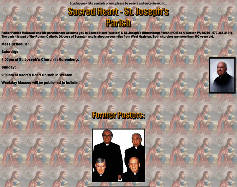 Sacredheartandstjosephsparish.com thumbnail