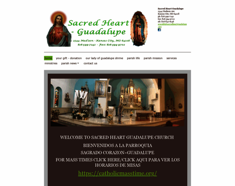 Sacredheartguadalupe.org thumbnail