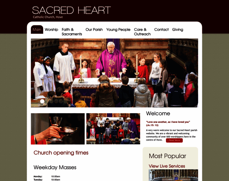 Sacredhearthove.org.uk thumbnail
