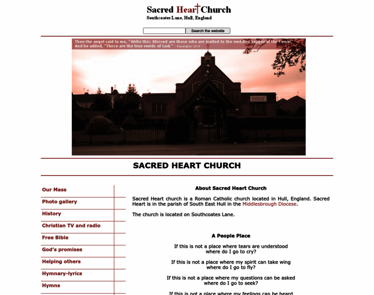 Sacredhearthull.uk thumbnail