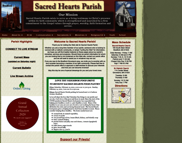 Sacredheartsparish.com thumbnail