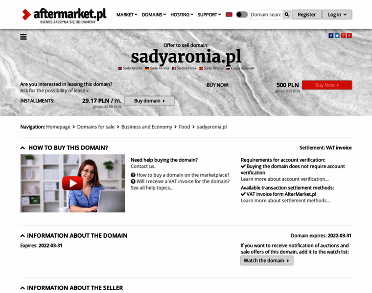 Sadyaronia.pl thumbnail