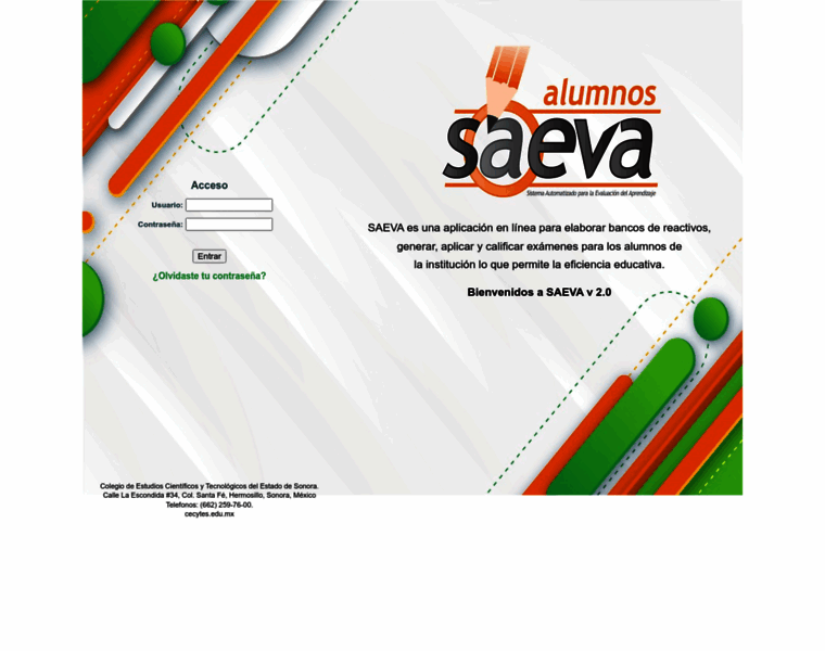 Saeva.cecytes.edu.mx thumbnail