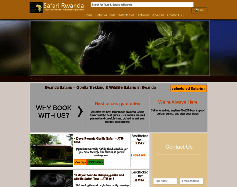 Safari-rwanda.com thumbnail