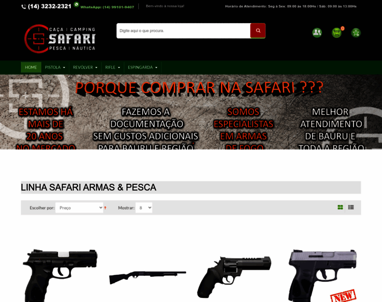 Safariarmas.com.br thumbnail