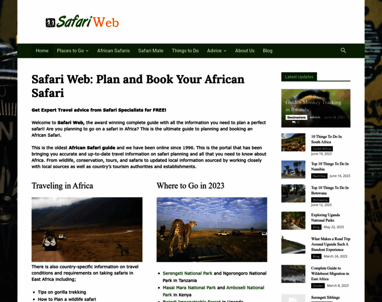 Safariweb.com thumbnail
