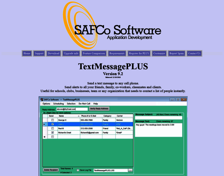 Safcosoftware.com thumbnail