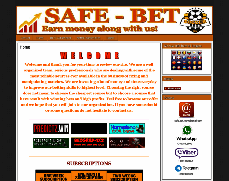 Safe-bet.org thumbnail